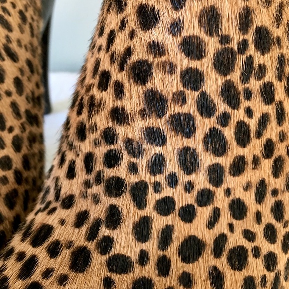 Nina Elisha brown/black leopard print heeled clogs - Picture 13 of 16